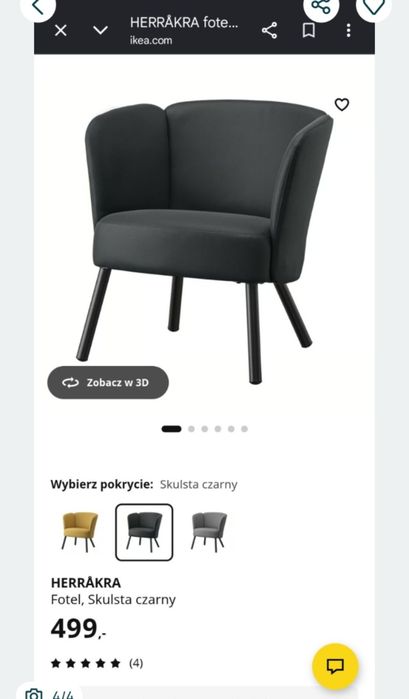 Fotele Ikea w idealnym stanie