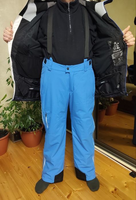 ‼️Чоловічий ЛИЖНИЙ КОСТЮМ зі шлейками Лижна куртка+штани на підтяжках!