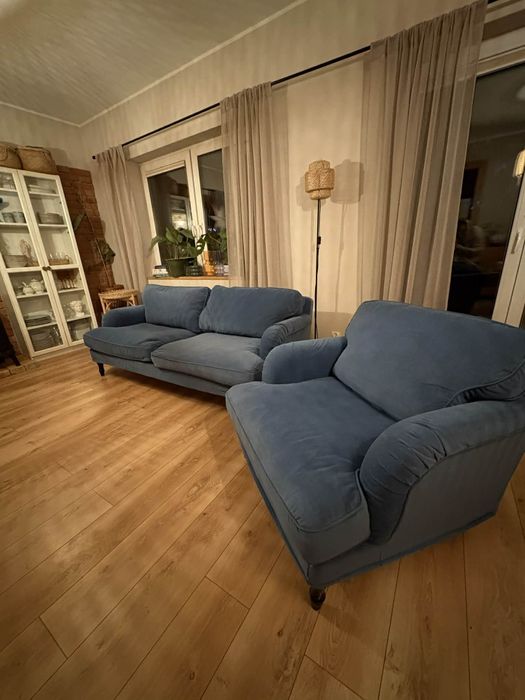 Sofa Ikea stocksund fotel, zestaw do salonu kanapa