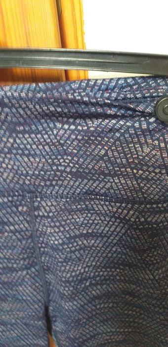 Legginsy fioletowo granatowe