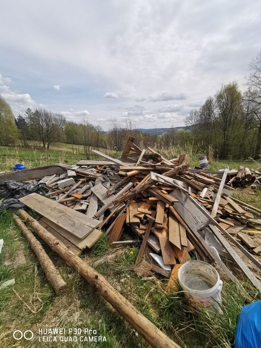REZERWACJA - Oddam drewno po budowie