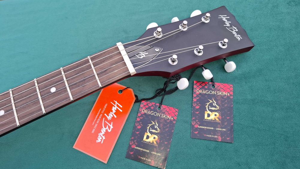 Gitara Elektryczna - Harley Benton Les Paul SC-Jr Faded Cherry Red