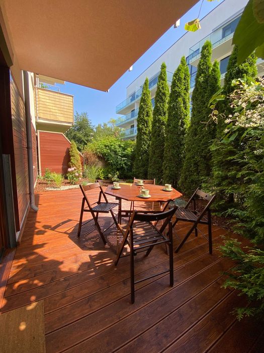 Hel! Apartament z ogródkiem dla 4-6 osób! Parking!