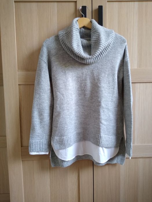 Sweter golf Reserved z wstawką koszulową S