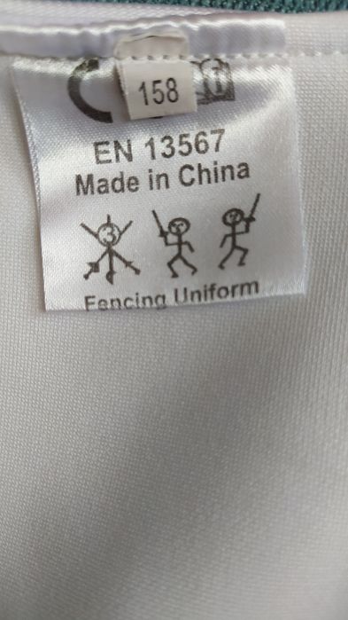 Plastron szermierczy dla praworęcznych; 158; 800N