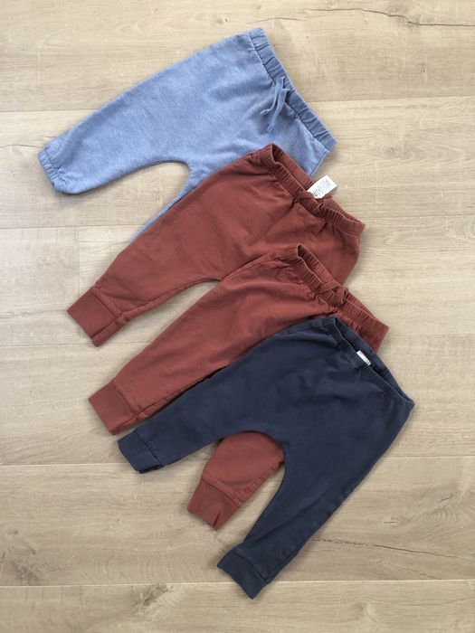 Spodnie haremki NEXT 4 pary r. 86 12-18 mscy