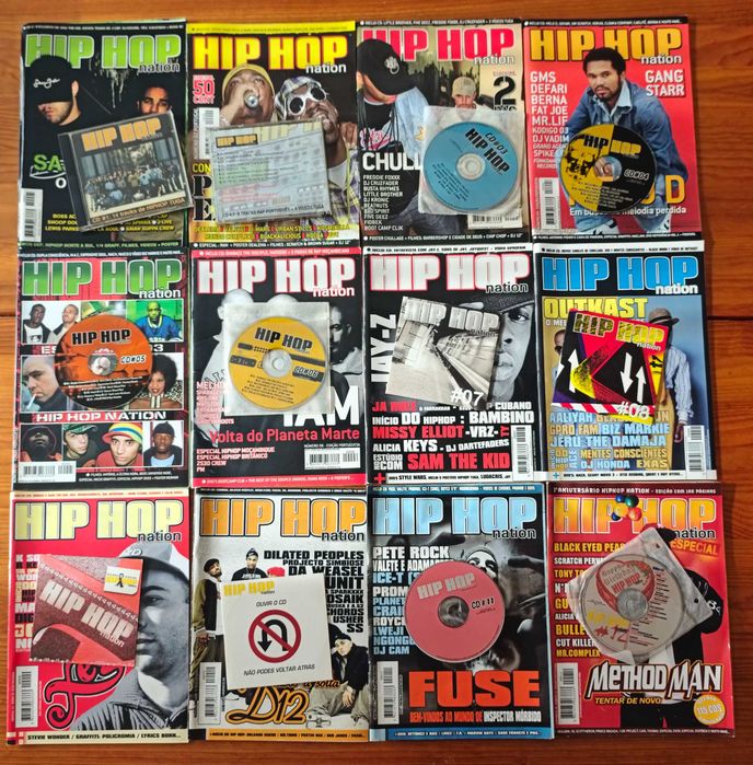 Hip Hop Nation coleção completa revista + cd's hiphop tuga