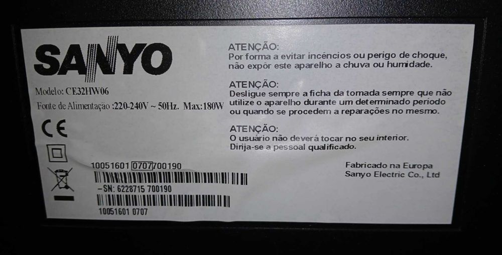 TV Sanyo CE32HW06