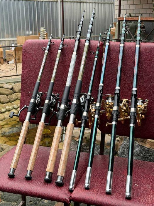 Спиннинг телескоп Навигатор 2.1-3.9м + катушка 3000-6000 шпуля метал