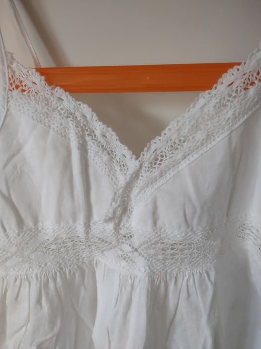 Bluzeczka szelki koronka Zara 128