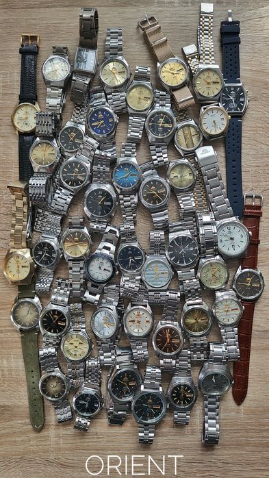 Японські годинники Orient Three Stars, SK, механіка та кварц