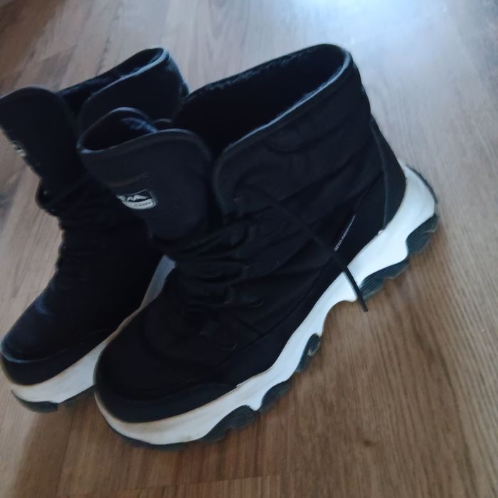 Buty czarne Zimowe