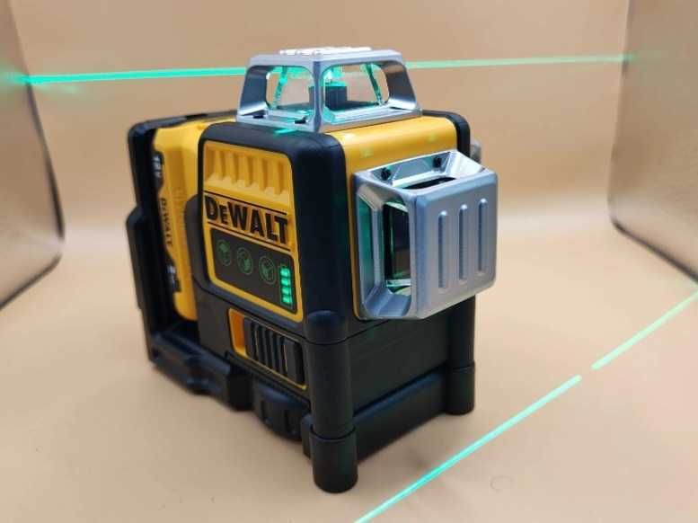 Laser samopoziomujący 360* krzyżowy profesjonalny DeWalt DCE089 12v zielony