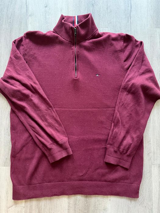 Quarter-Zip Vermelho Tommy Hilfiger Homem