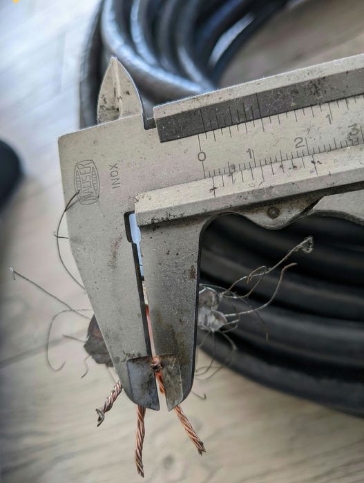 Кабель силовий , мідний, броньований 45м