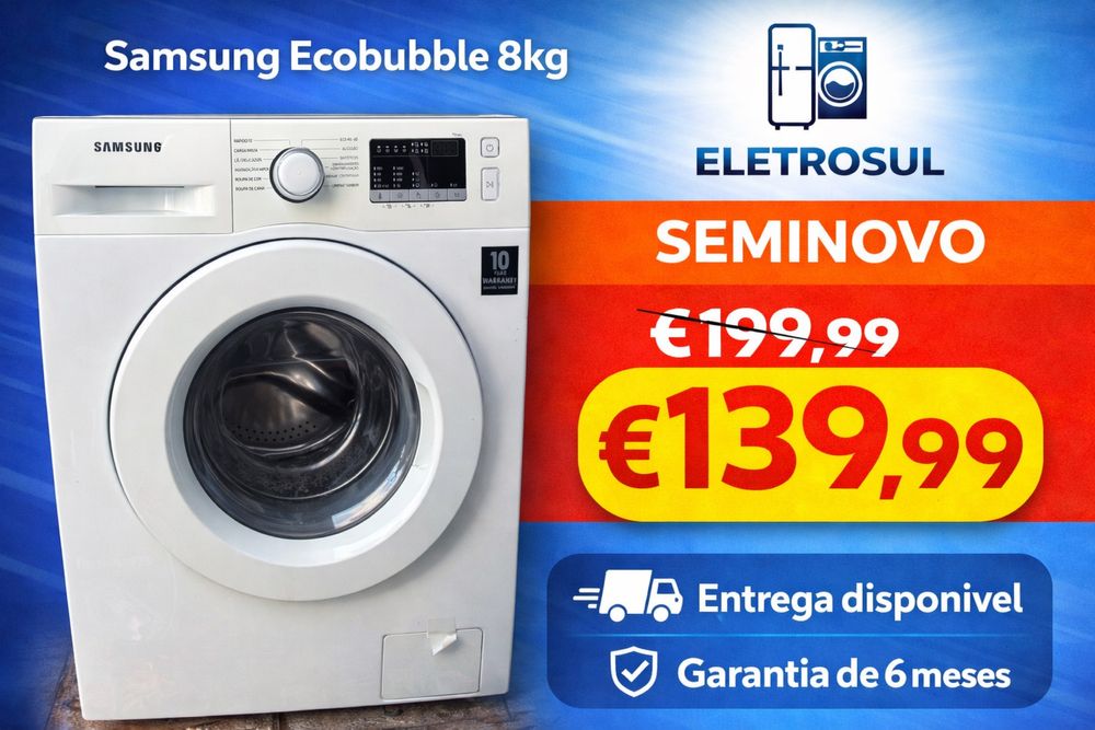 Maquinas de lavar roupa com garantia!