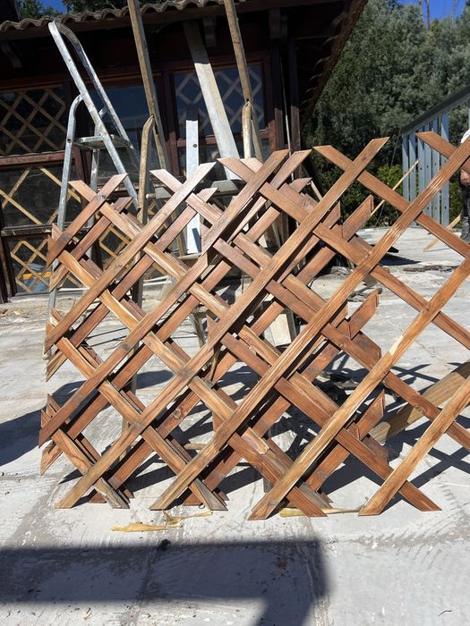 Peças de madeira de decoração para vidros