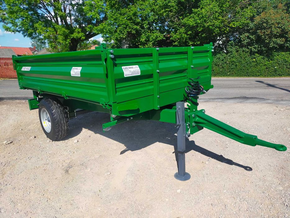 Przyczepa rolnicza 3t / JEDNOOSIOWA wywrot 3 strony EURO-MASZ