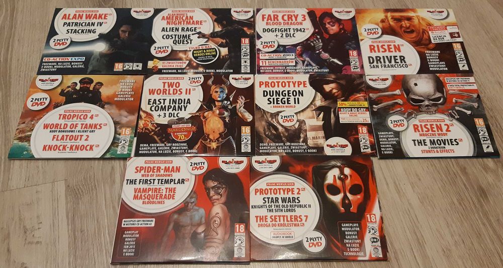 CD-Action płyty z grami od 2010 do 2017