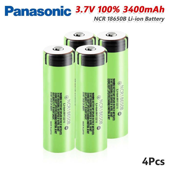 bateria pilha de litio 18650 panasonic ncr18650B 3400 mAh com proteção