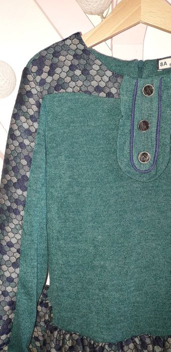 Vestido Verde e Azul