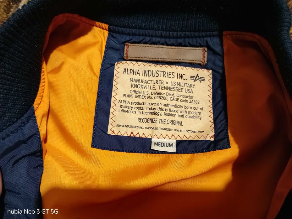 Бомбер Alpha industries ma 1 blue