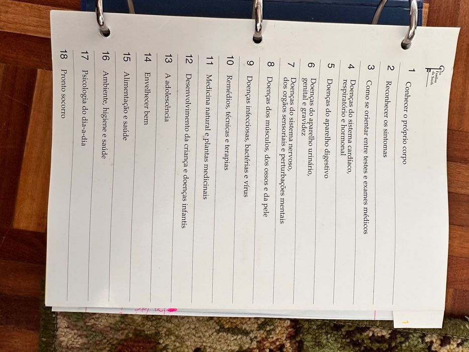 Coleção de livros sobre saúde