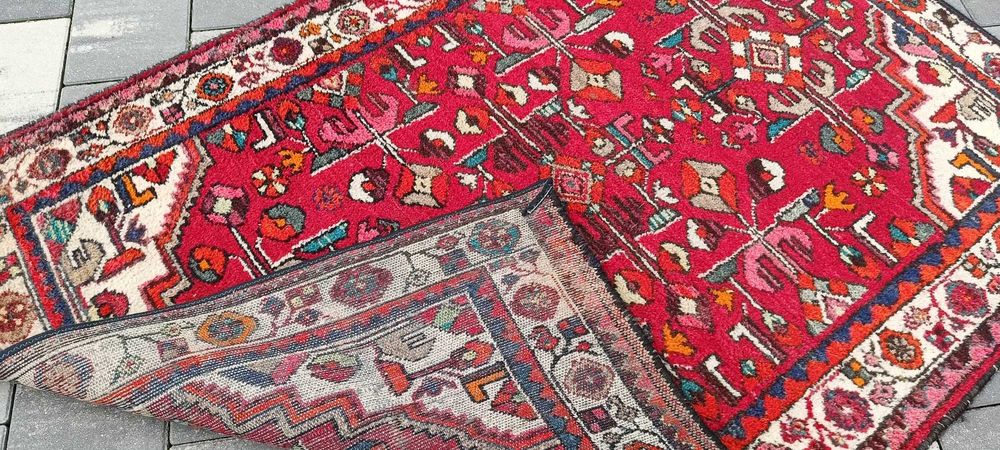 Hamadan dywan wełniany tkany ręcznie 152 x 107 cm wełna perski