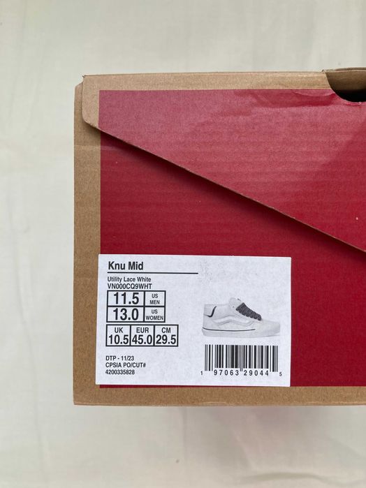 Кеди Vans Knu Skool Mid 42.5,45р 100% шкіра! Ванс олд скул кросіки снікерси ОРИГІНАЛ