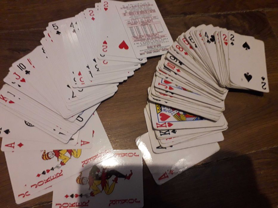 dwie talie kart zestaw