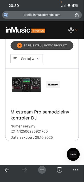 Kontroler Numark Mixstream pro plus