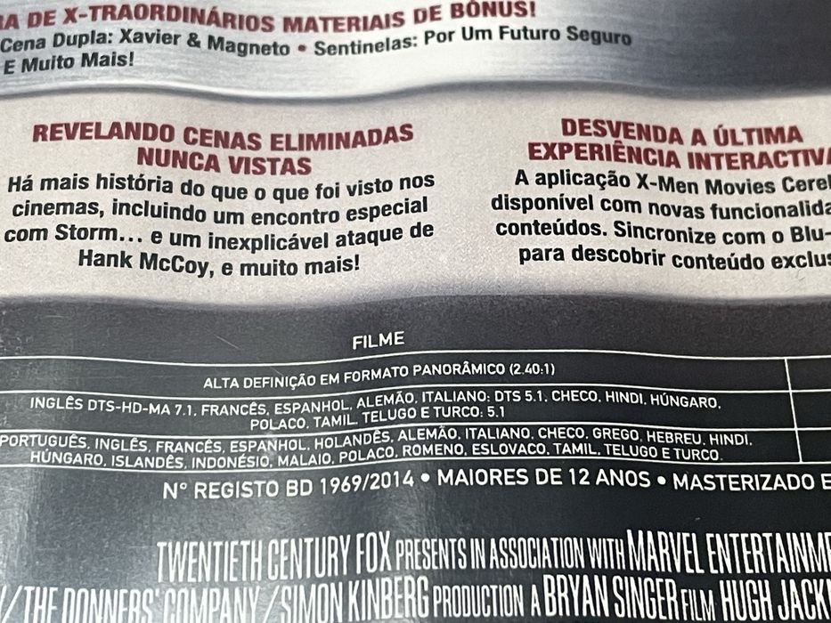 X-Men: Dias de um Futuro Esquecido bluray