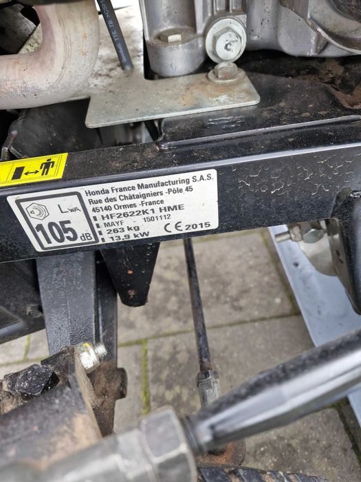 Kosiarka traktorek Honda hf 2622 22hp ,2015r pompa automat 122cm