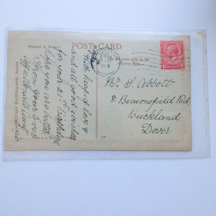 Stara pocztówka Londyn z roku 1919