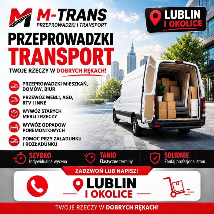 Przeprowadzki , Transport mebli i gabarytów
