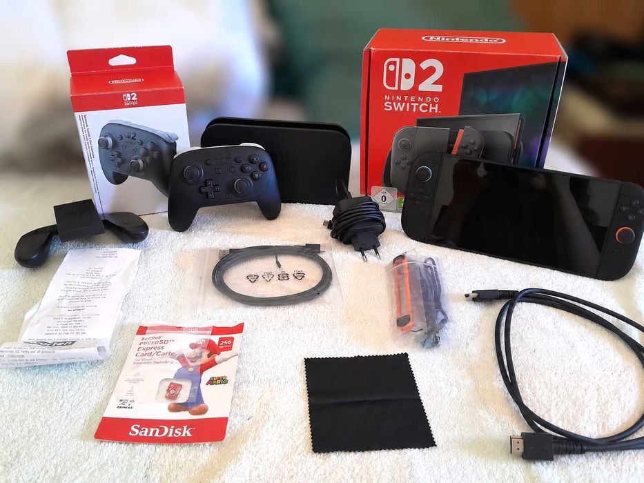 Nintendo Switch 2 + Comando Pro + 256GB + Extras | Como Nova + Garantia