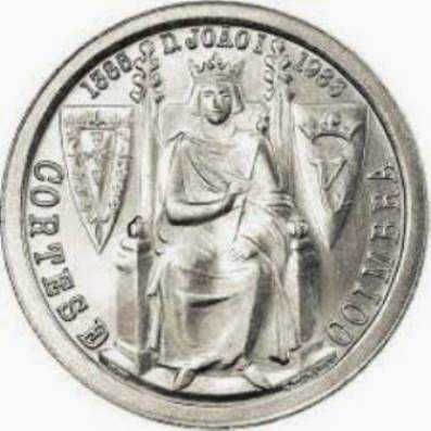 Moedas Portuguesas - 25$ escudos (Cortes de Coimbra)