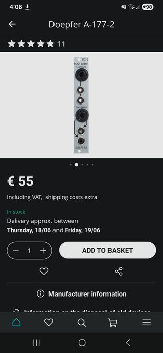 Doepfer A-177-2 foot interface
