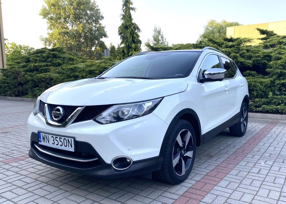 Nissan Qashqai Salon Polska, 1,2 Benzyna, 77 tys km, dach panorama, kam 360