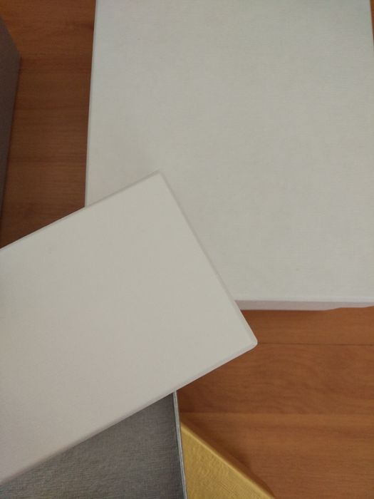 Caixa prateada dourado branca NOVO