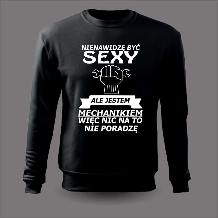 Bluza sexy mechanik prezent urodziny imieniny samochód XL