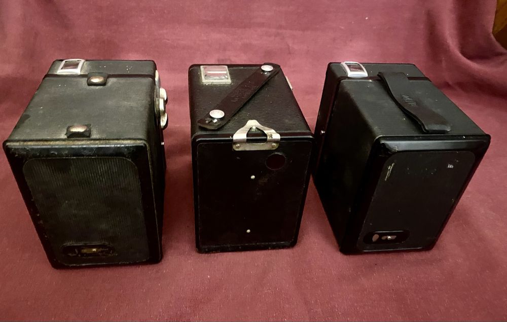 Cameras fotograficas tipo “caixote” Kodak e Bilora