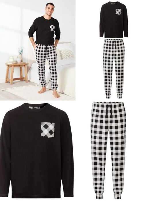 Мужская флисовая пижама домашний костюм LIVERGY® размер М , L