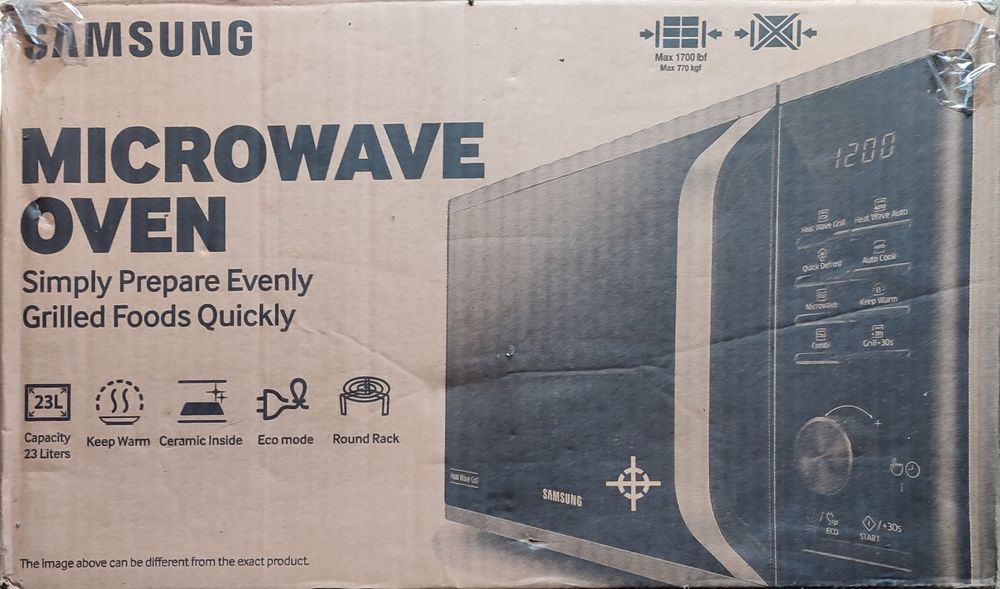 EXCELENTE Forno MICRO-ONDAS em Inox e com GRILL - Samsung
