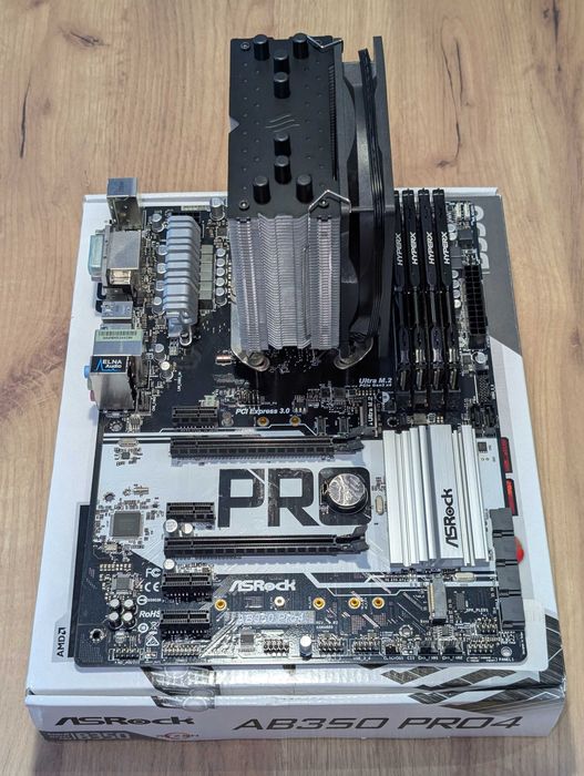 Asrock Ab350 Pro4 Ram Bundle ASRock AB350 Pro4 AMD RYZEN CPU 8GB
