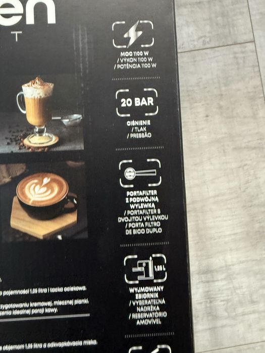 Nowy ekspress do kawy Hoffen Expert kolbowy porzadny