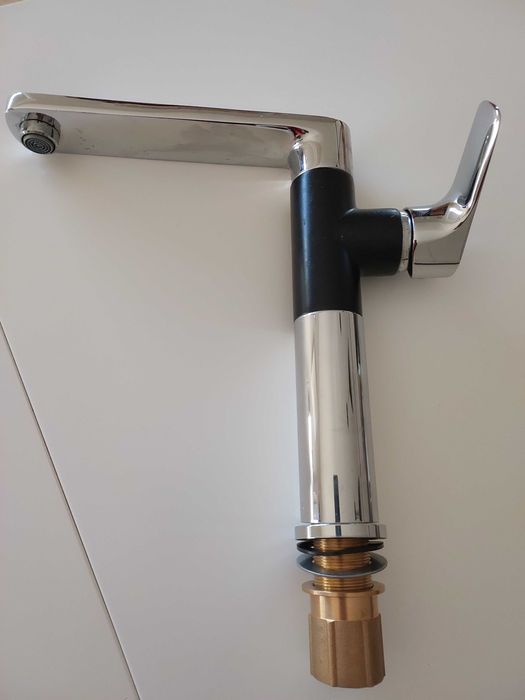 Bateria stojaca kuchenna czarna - chrom