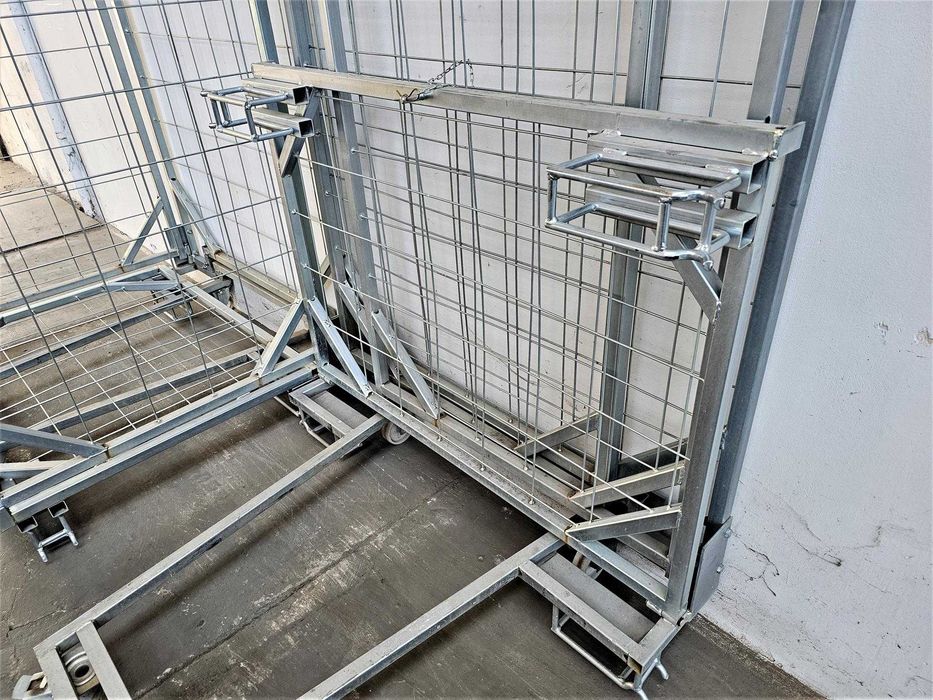 Kosz Magazynowy Siatkowy Gitterbox Wózek Transportowy Paleta Euro