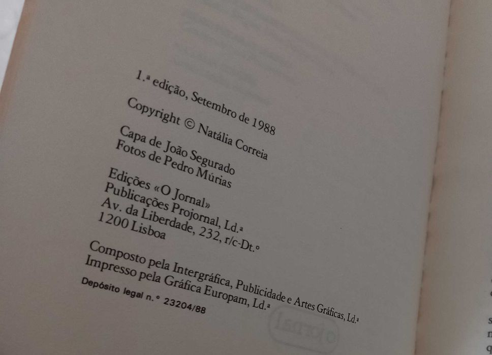 Livro Somos Todos Hispanos de Natália Correia [Portes Inc.] 1ª Edição