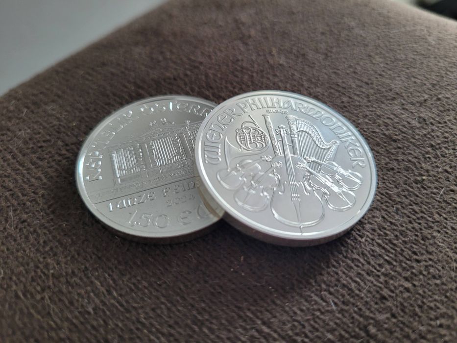 Moeda de prata 999 Philharmonic